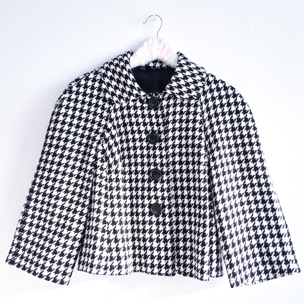 Houndstooth cropped petticoat